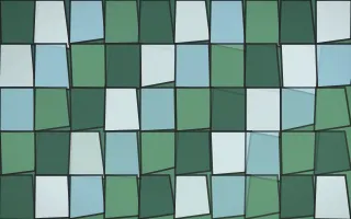 Clear Day Stained Glass IV — light blue and green stained-glass background, variation IV