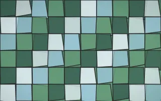 Clear Day Stained Glass VIII — light blue and green stained-glass background, variation VIII
