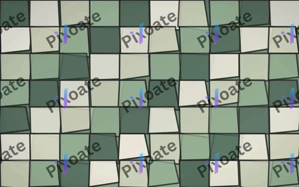 Stained Glass Signature — light beige and green stained-glass background