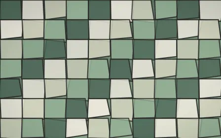 Stained Glass Signature — light beige and green stained-glass background