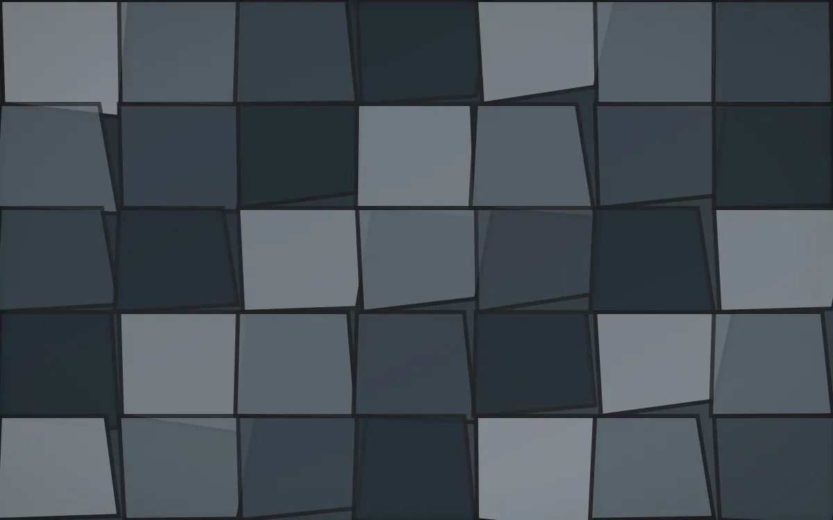 Storm Light Stained Glass — dark grey and blue stained-glass background