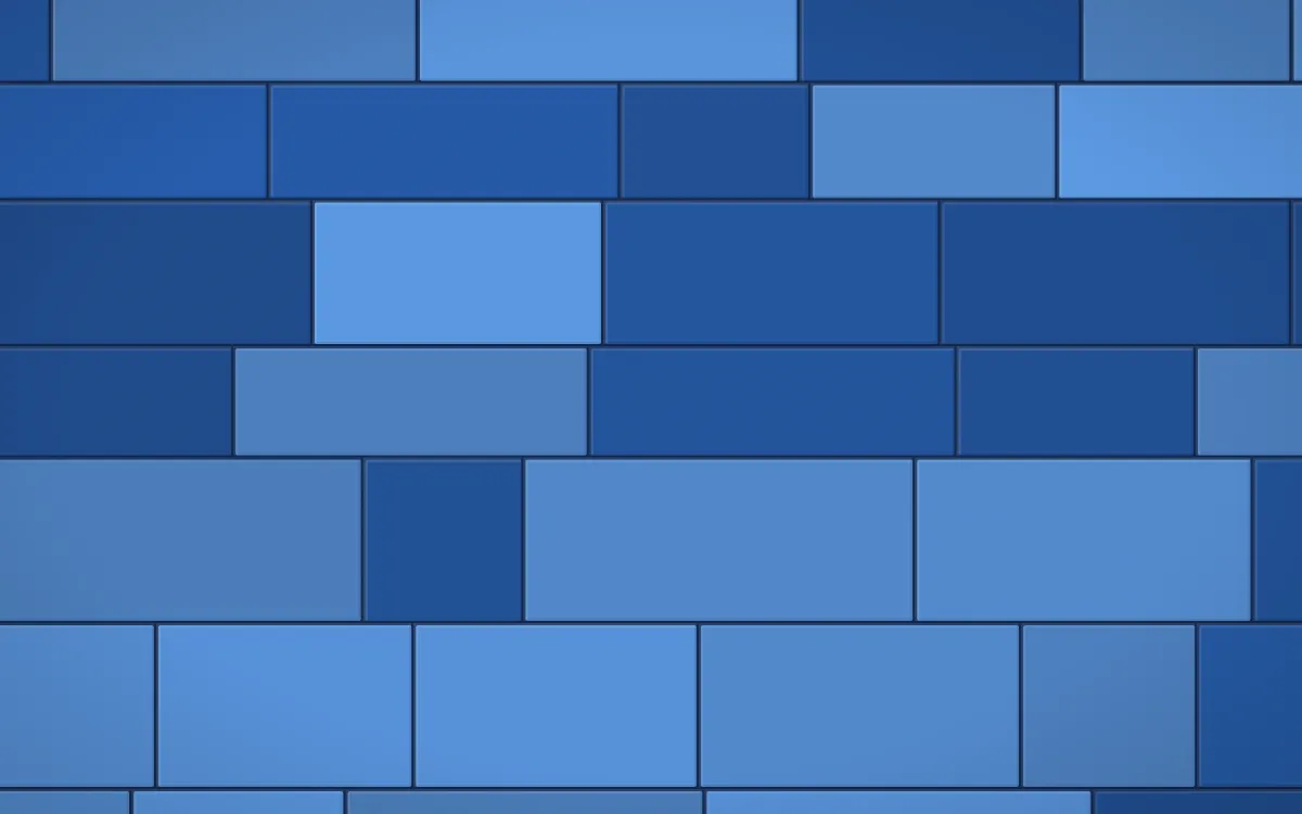 Bahia Blue Grand Wall — colourful blue stone wall background