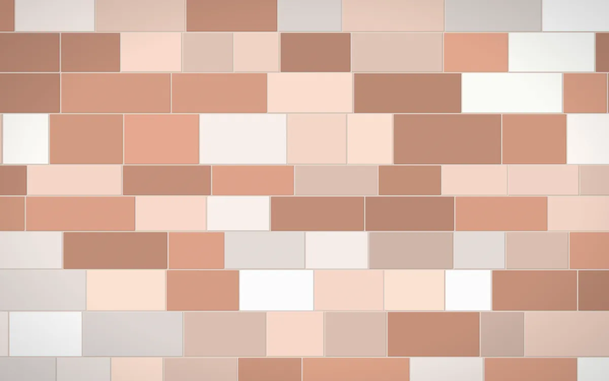 Budapest Rose Stone Wall — light orange, white and beige stone wall background