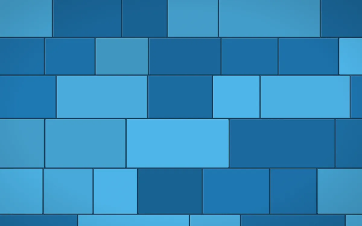 Capri Blue Grand Wall — colourful blue stone wall background