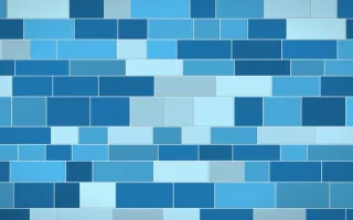 Capri Blue Stone Wall — colourful blue stone wall background