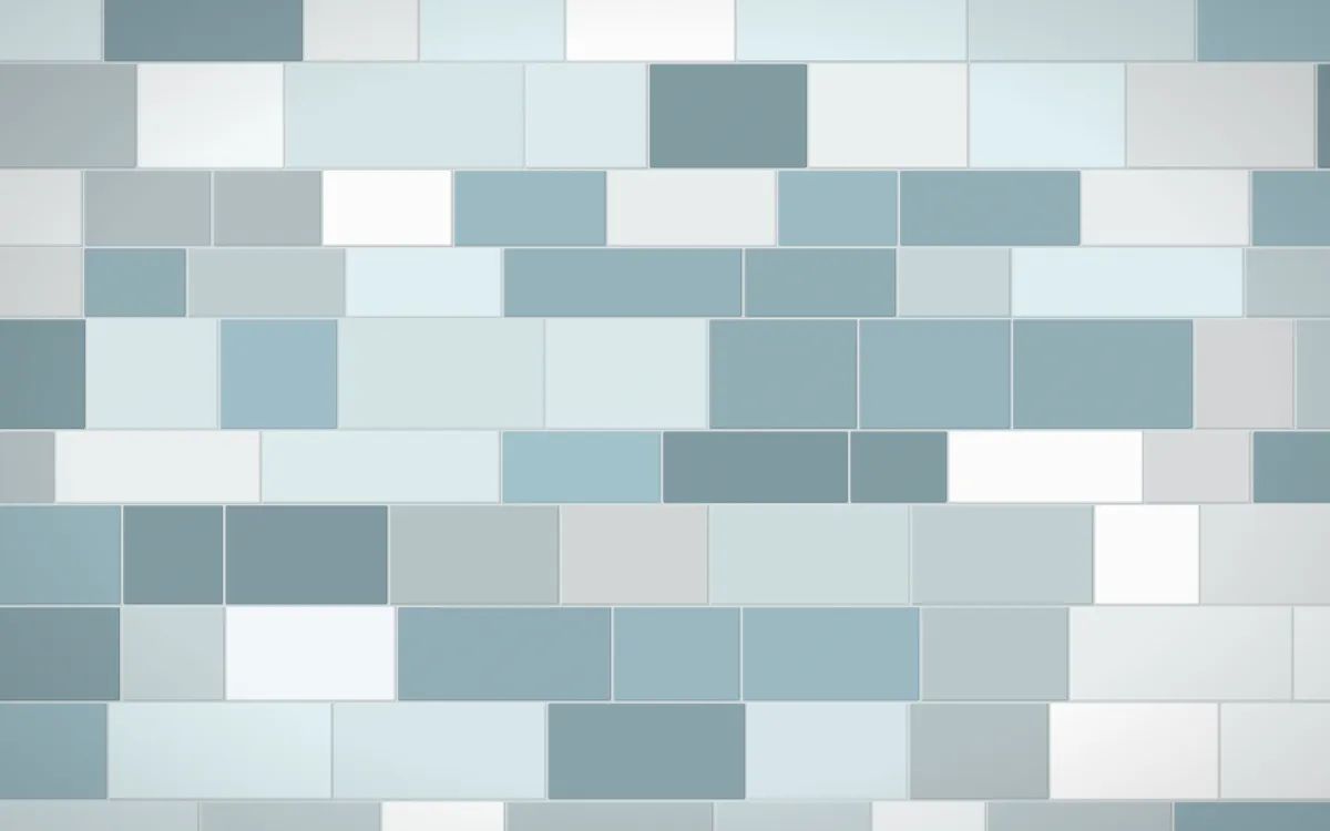 Fjord Mist Stone Wall — light teal, white and grey stone wall background