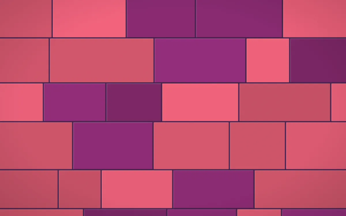 Fiesta Brava Grand Wall — colourful red, pink and purple stone wall background
