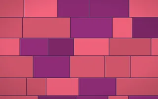 Fiesta Brava Grand Wall — colourful red, pink and purple stone wall background