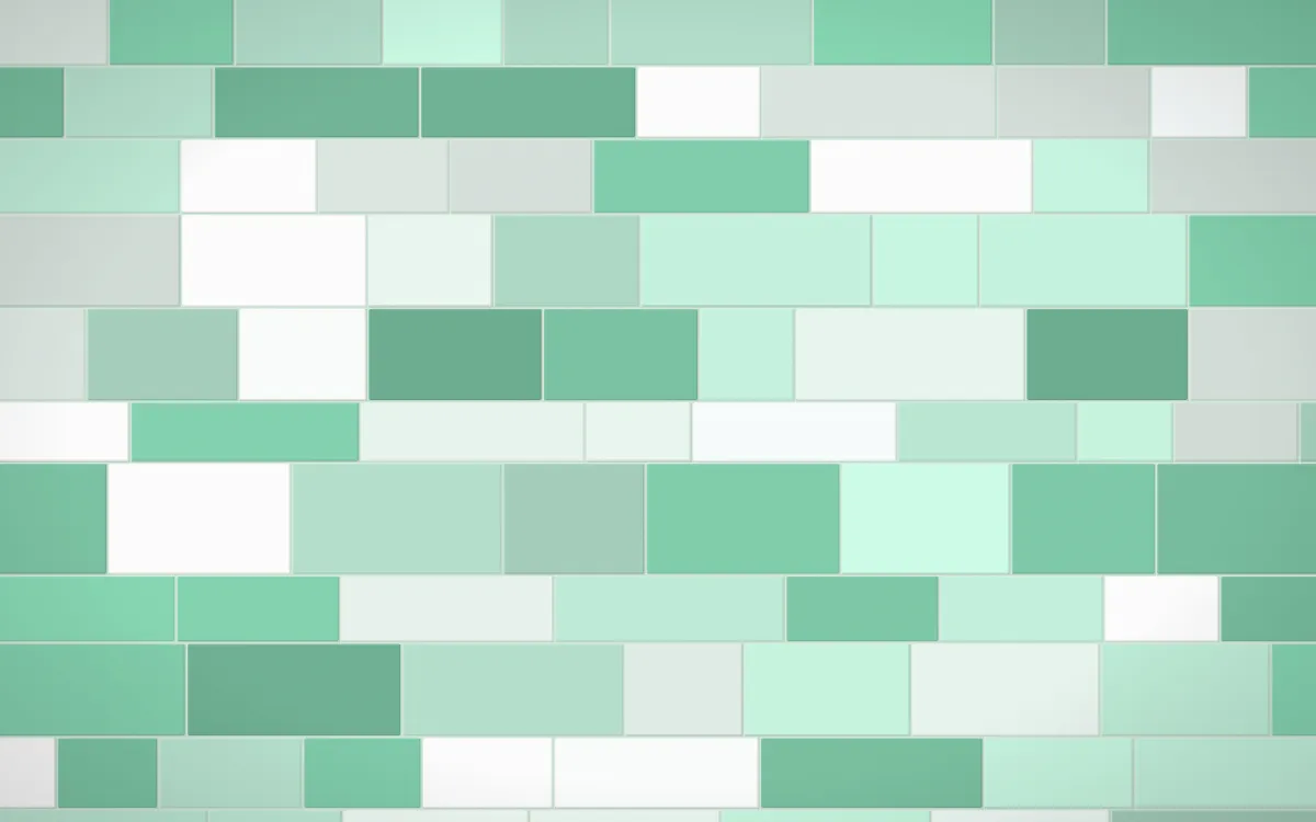 Hanbok Mint Stone Wall — light green and white stone wall background