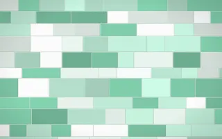 Hanbok Mint Stone Wall — light green and white stone wall background
