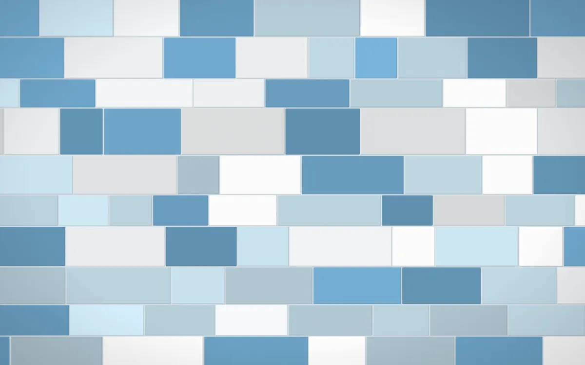 Iznik Blue Stone Wall — light blue and white stone wall background