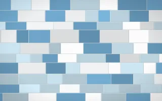 Iznik Blue Stone Wall — light blue and white stone wall background