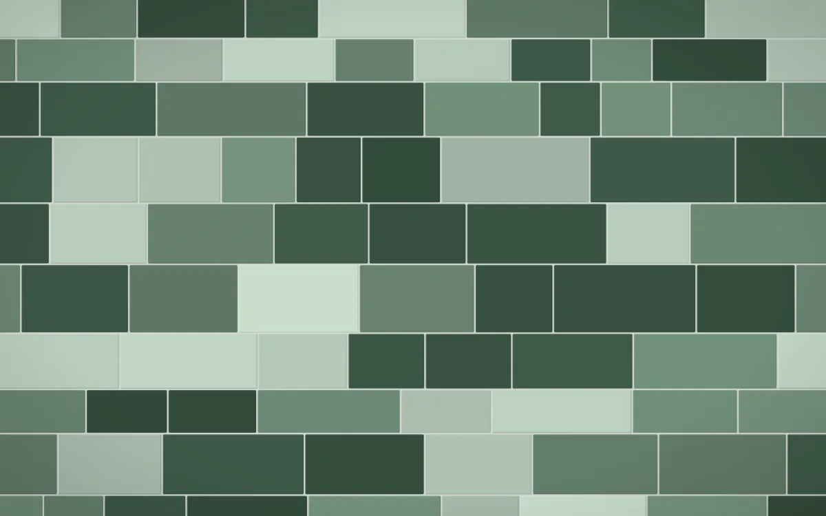 Kiwi Fern Stone Wall — dark green and grey stone wall background