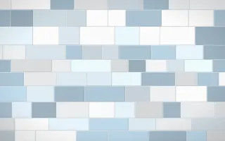 Lapland Snow Stone Wall — light blue and white stone wall background