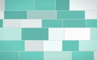 Miami Deco Grand Wall — light teal and white stone wall background