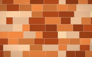 Momiji Maple Stone Wall — colourful orange, brown and beige stone wall background