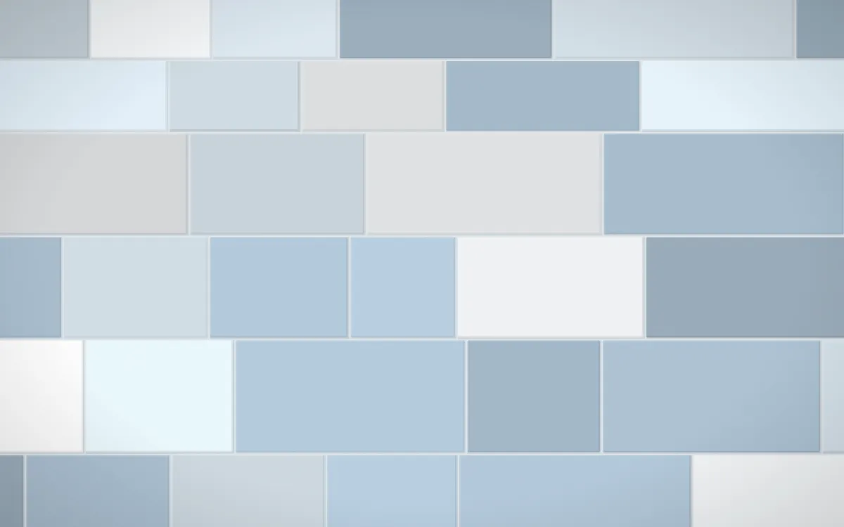 Montréal Hiver Grand Wall — light blue and white stone wall background