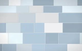 Montréal Hiver Grand Wall — light blue and white stone wall background