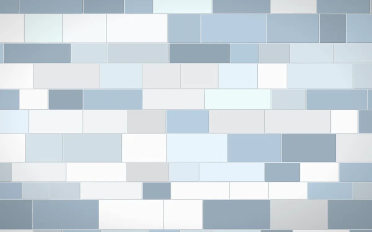 Montréal Hiver Stone Wall — light blue and white stone wall background