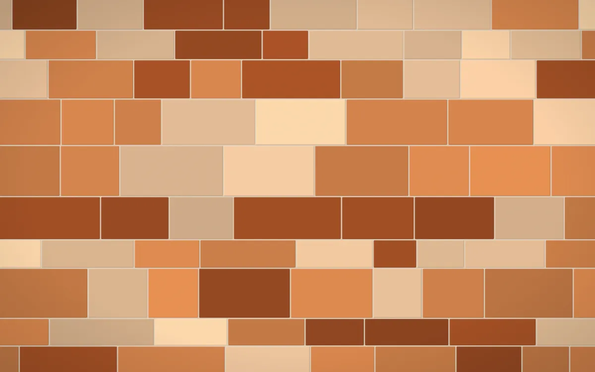Outback Clay Stone Wall — colourful orange, brown and beige stone wall background