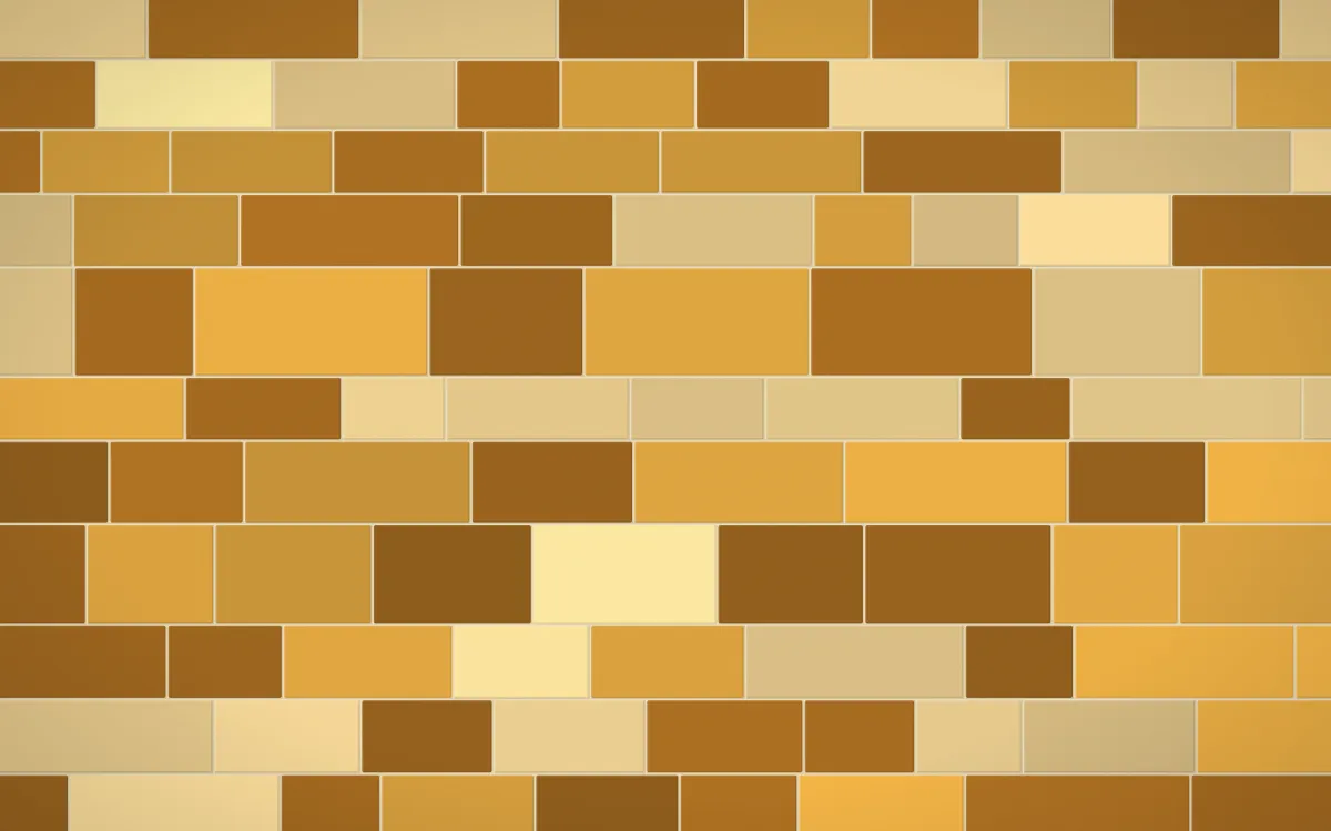 Sevilla Ochre Stone Wall — colourful gold, brown and beige stone wall background
