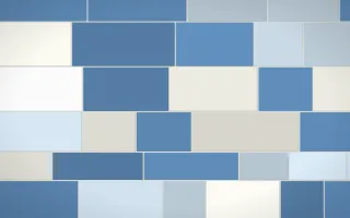 Talavera Puebla Grand Wall — light blue, white and grey stone wall background