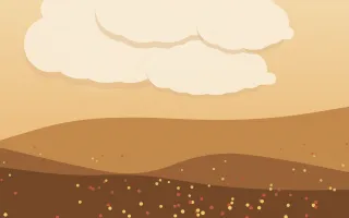 Autumn Patchwork — colourful beige, orange and brown storybook background