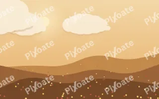 Autumn Patchwork II — colourful beige, orange and brown storybook background, variation II