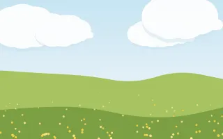 Buttercup Vale — light blue and green storybook background