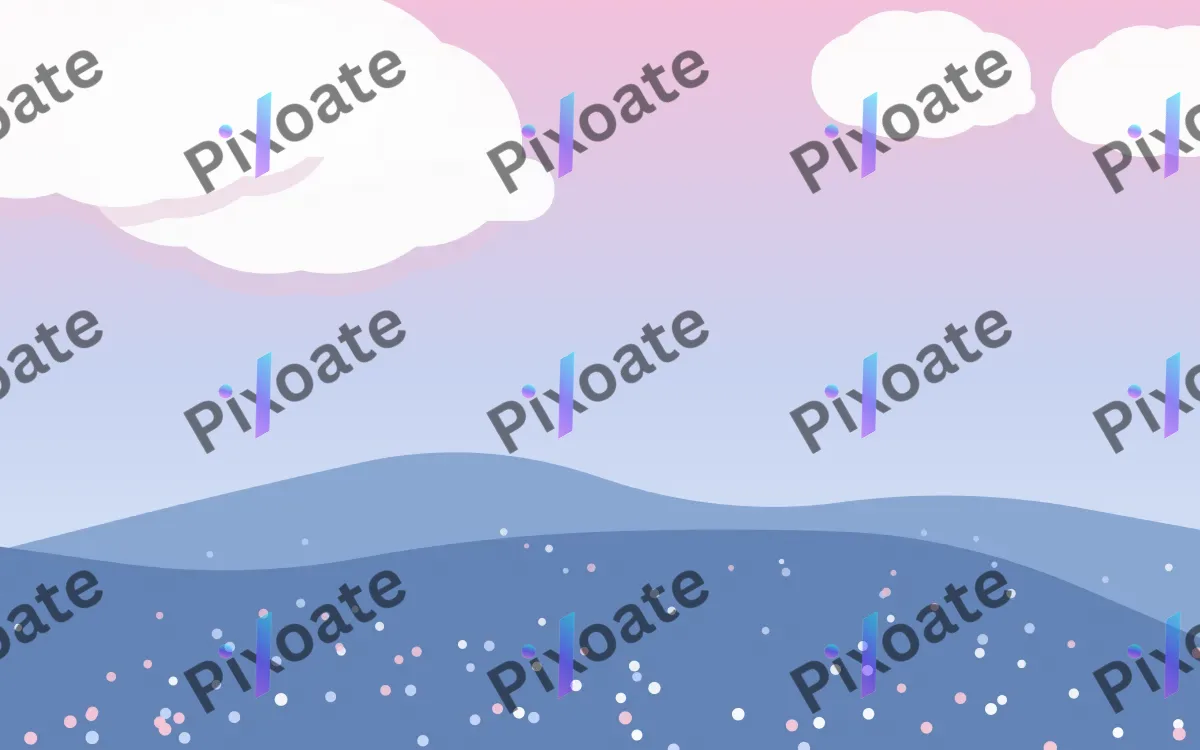 Candyfloss Sky Meadow — light pink and blue storybook background