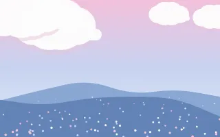 Candyfloss Sky Meadow — light pink and blue storybook background