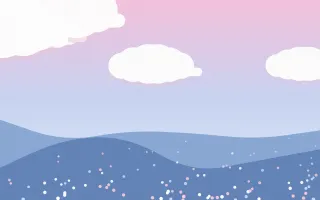 Candyfloss Sky Meadow III — light pink and blue storybook background, variation III