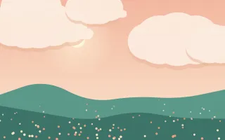Coral Cove — colourful orange and teal storybook background