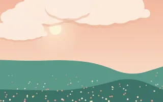 Coral Cove III — colourful orange and teal storybook background, variation III