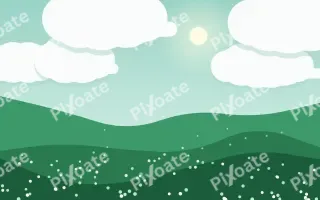 Emerald Valley — colourful teal and green storybook background