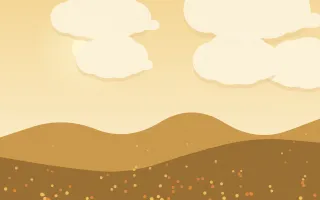 Harvest Gold Field II — colourful yellow, orange and brown storybook background, variation II