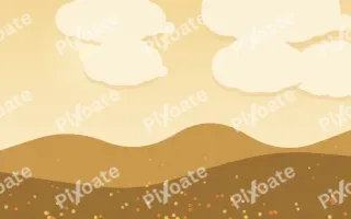 Harvest Gold Field II — colourful yellow, orange and brown storybook background, variation II