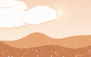 Peach Picnic II — light beige and orange storybook background, variation II