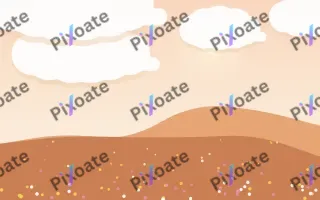 Peach Picnic III — light beige and orange storybook background, variation III