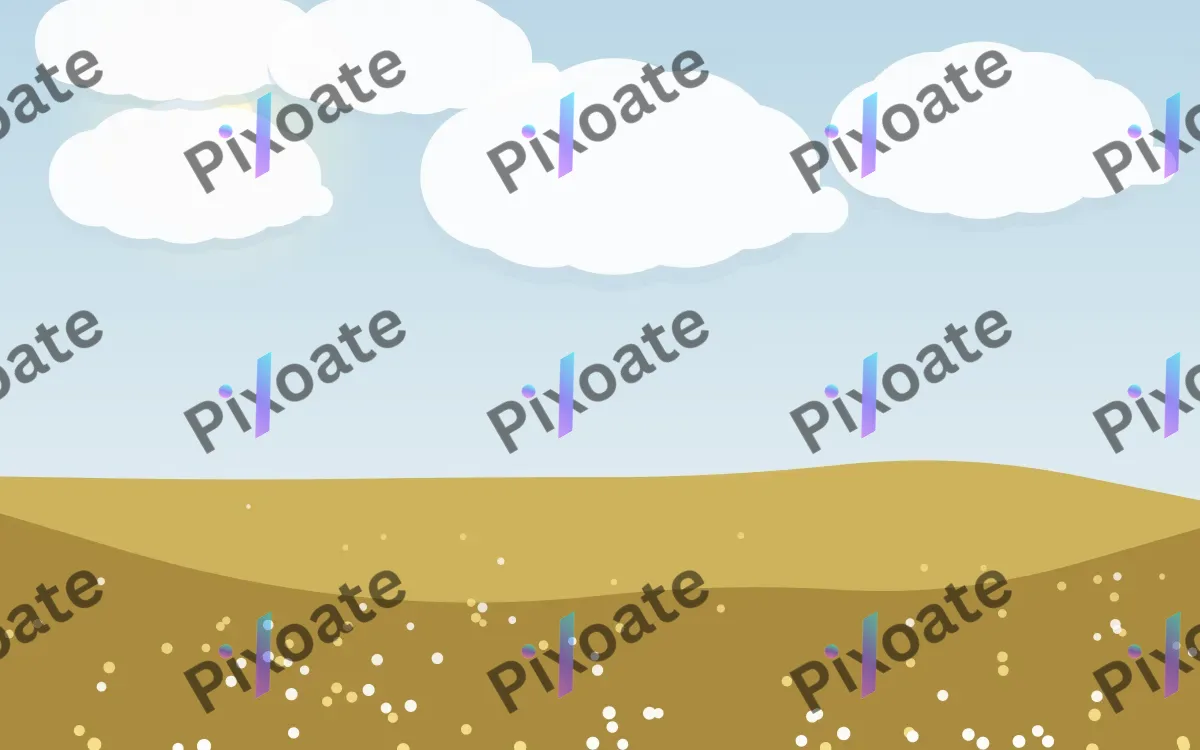 Prairie Gold — light blue and gold storybook background