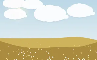 Prairie Gold — light blue and gold storybook background