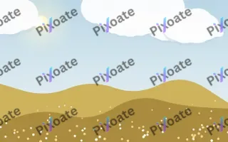 Prairie Gold II — light blue and gold storybook background, variation II