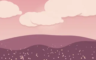 Rosy Evening — colourful red and pink storybook background