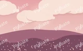 Rosy Evening — colourful red and pink storybook background