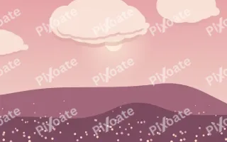 Rosy Evening II — colourful red and pink storybook background, variation II