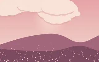 Rosy Evening III — colourful red and pink storybook background, variation III