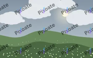 Storm Light Meadow II — light blue and green storybook background, variation II