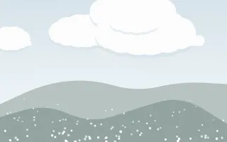 Winter Sun Meadow — light blue, grey and teal storybook background
