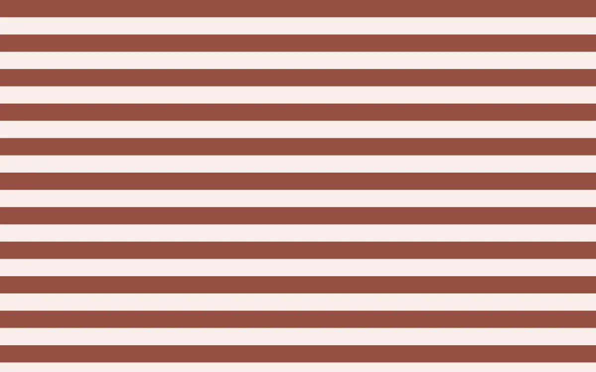 Venetian Rosso Awning Stripes — colourful brown and white striped background