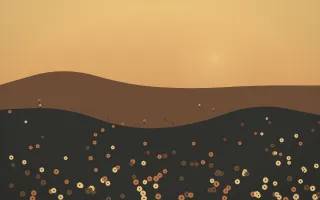 Autumn Glow Sunflower Field VII — colourful orange, brown and grey sunflower field background, variation VII